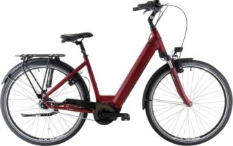 E-Bike LEHMKUHL "P5.7" BOSCH Damen 7-Gang rot matt